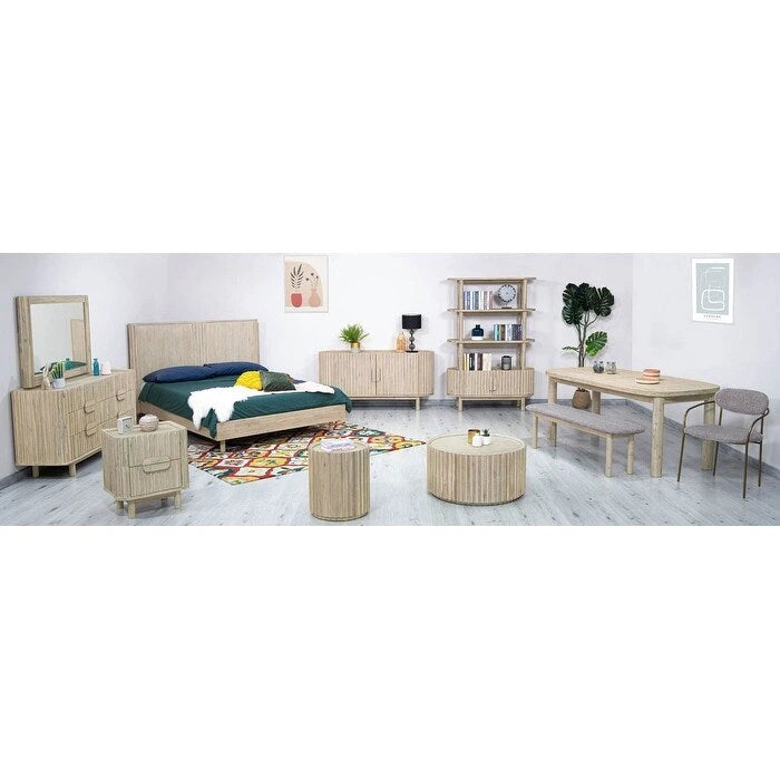 Table basse ronde en acacia Willow