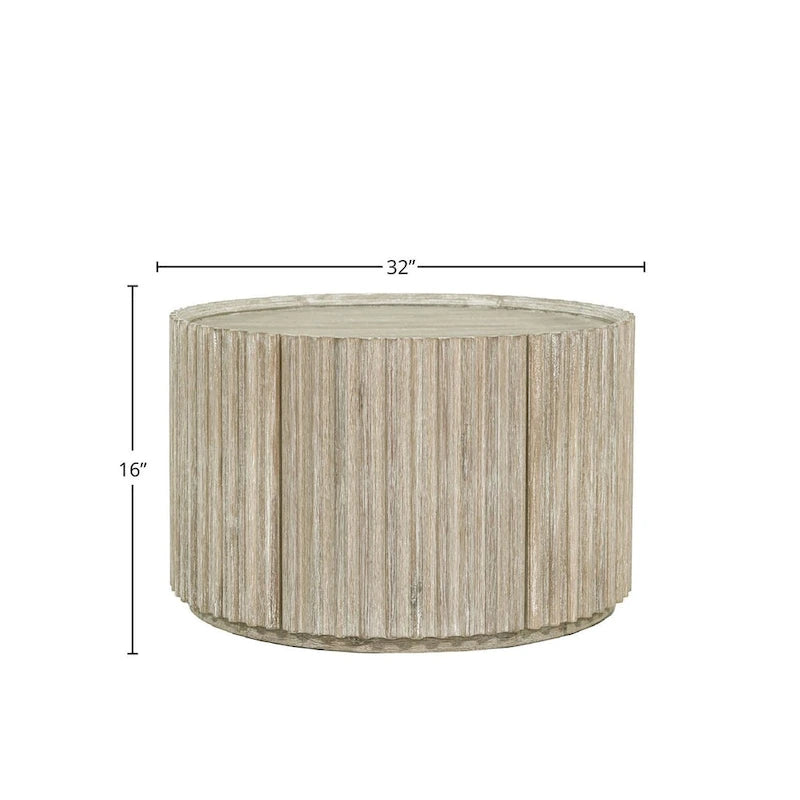 Table basse ronde en acacia Willow
