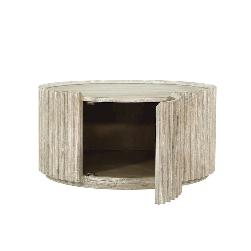 Table basse ronde en acacia Willow