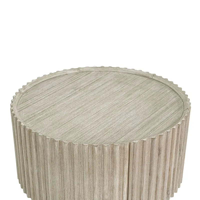 Table basse ronde en acacia Willow