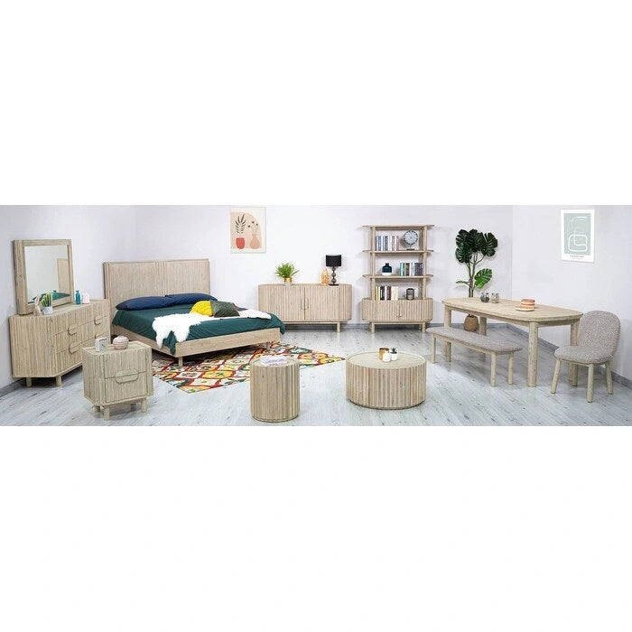 Table basse ronde en acacia Willow