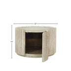 Table basse ronde en acacia Willow