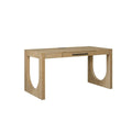Bureau moderne en bois, bureau d'ordinateur, bureau de rangement, table d'écriture, marron clair